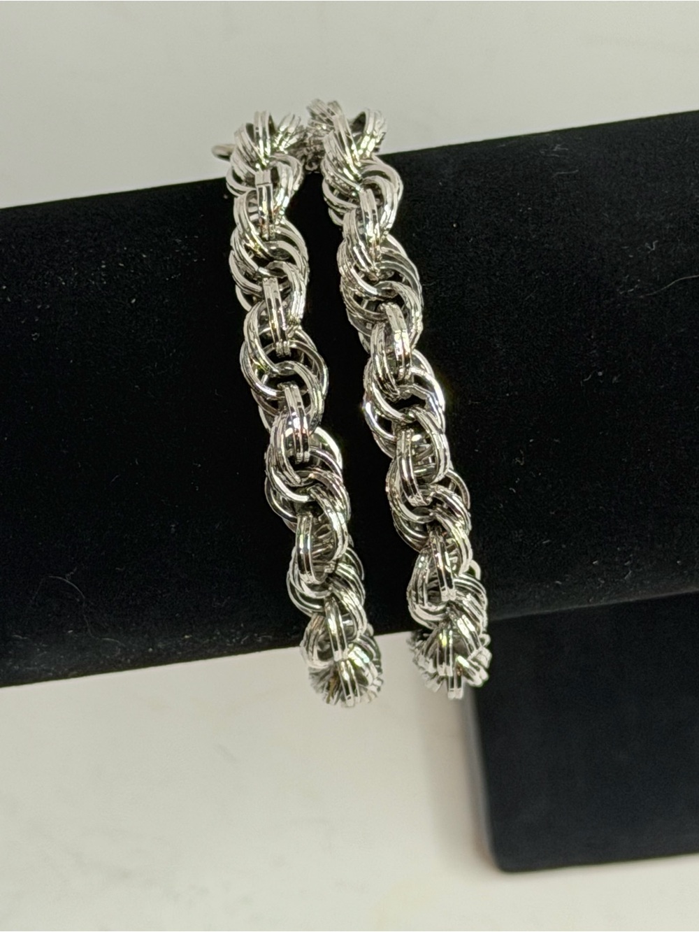 Monet Silver Twisted Rope Link Bracelets - Women Jewelry
